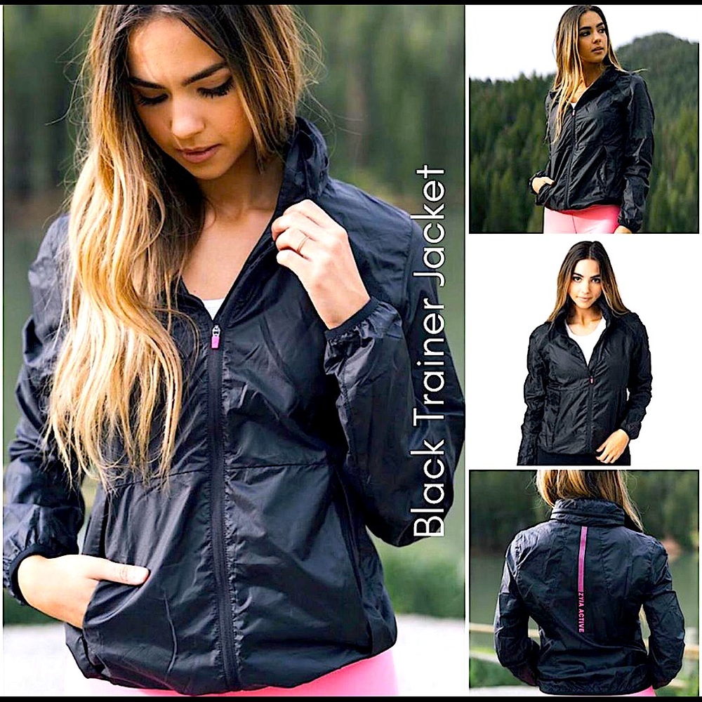 NEW • Zyia black Trainer Jacket | Size Large